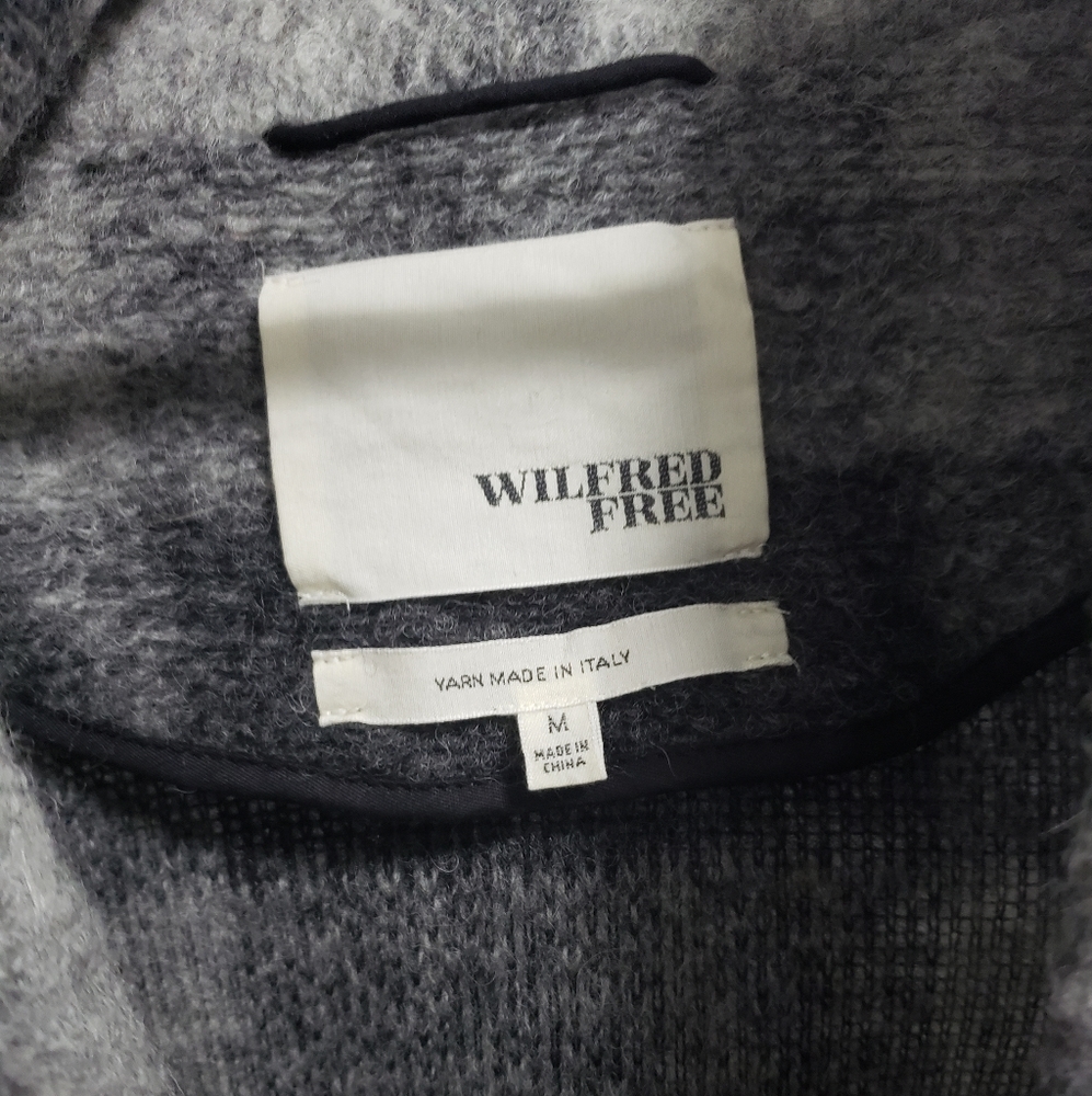 ARITZIA WILFRED FREE Grey Plaid Wool Neelam Jacket Coat - Picture 8 of 12